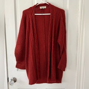 Red Pink Rose Sweater (L)